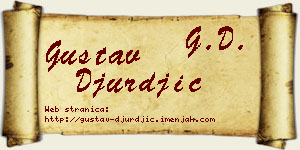 Gustav Đurđić vizit kartica